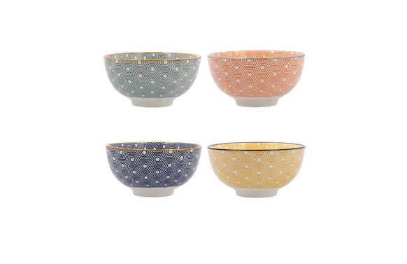 BOL PORCELANA DECORADO    é 11 CM COLORE